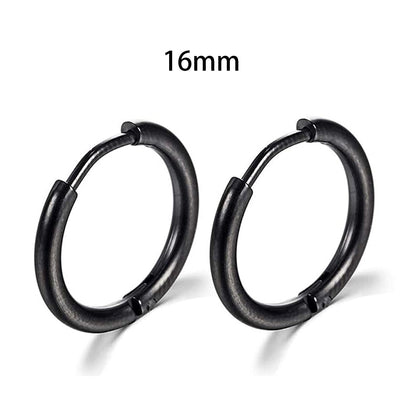 2022 New Simple Stainless Steel Small Hoop Earrings for Women Men Cartilage Ear Piercing Jewelry Pendientes Hombre Mujer